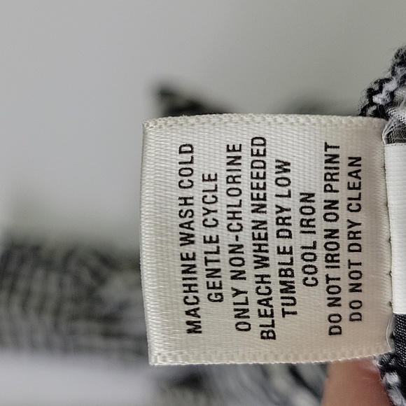 Old Navy Gingham Black and White Shirt SZ M - Picture 11 of 11